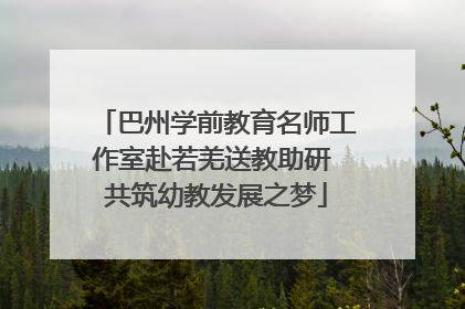 巴州学前教育名师工作室赴若羌送教助研 共筑幼教发展之梦