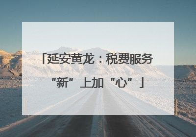 延安黄龙：税费服务“新”上加“心”