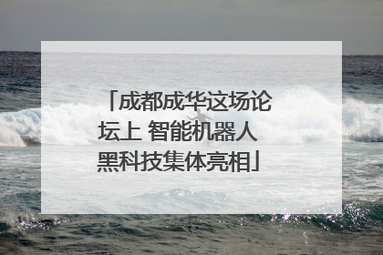 成都成华这场论坛上 智能机器人黑科技集体亮相