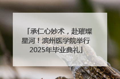 承仁心妙术，赴璀璨星河！滨州医学院举行2025年毕业典礼