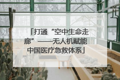 打通“空中生命走廊”——无人机赋能中国医疗急救体系
