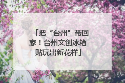 把“台州”带回家！台州文创冰箱贴玩出新花样
