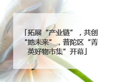 拓展“产业链”，共创“她未来”，普陀区“菁英好物市集”开幕