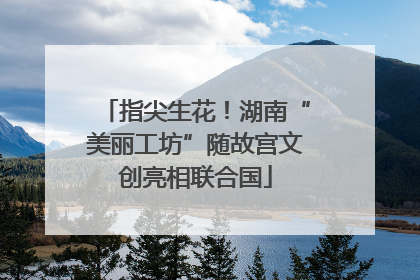 指尖生花！湖南“美丽工坊”随故宫文创亮相联合国