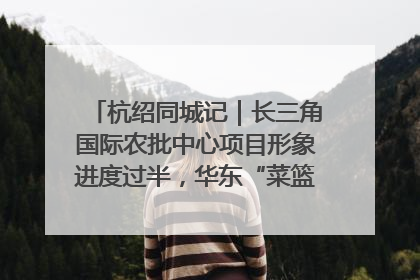 杭绍同城记｜长三角国际农批中心项目形象进度过半，华东“菜篮子”建设加码提速！