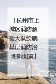 杭州市上城区消防救援大队绘就基层消防治理新图景
