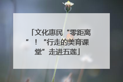 文化惠民“零距离”！“行走的美育课堂”走进五莲