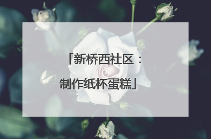 新桥西社区：制作纸杯蛋糕