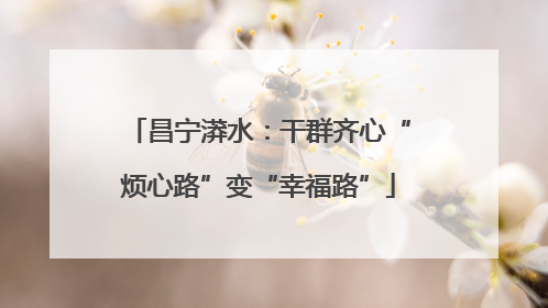 昌宁漭水：干群齐心“烦心路”变“幸福路”
