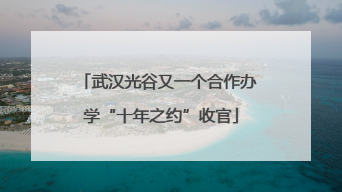 武汉光谷又一个合作办学“十年之约”收官