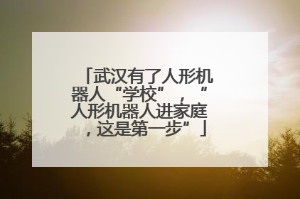 武汉有了人形机器人“学校”，“人形机器人进家庭，这是第一步”