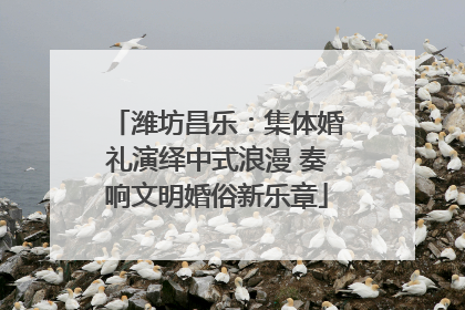 潍坊昌乐：集体婚礼演绎中式浪漫 奏响文明婚俗新乐章