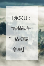 永兴县：“粽情端午” 活动暖邻里