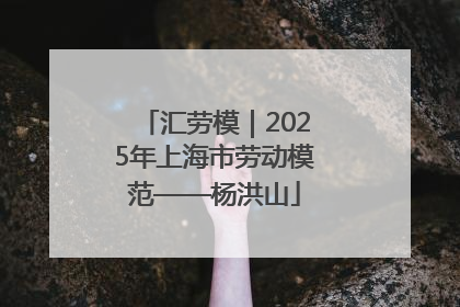汇劳模｜2025年上海市劳动模范——杨洪山
