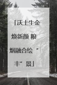 沃土生金焕新颜 粮烟融合绘“丰”景