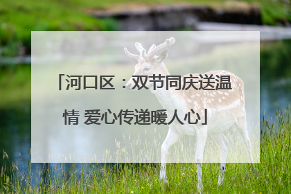 河口区：双节同庆送温情 爱心传递暖人心