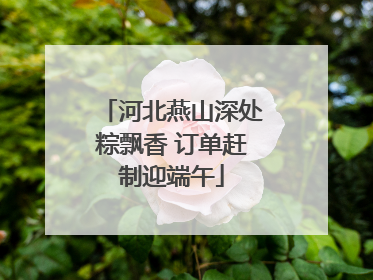 河北燕山深处粽飘香 订单赶制迎端午