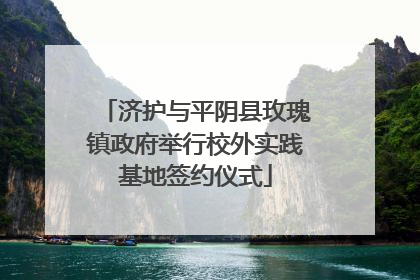 济护与平阴县玫瑰镇政府举行校外实践基地签约仪式