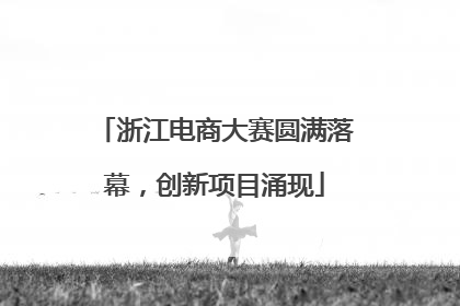 浙江电商大赛圆满落幕，创新项目涌现