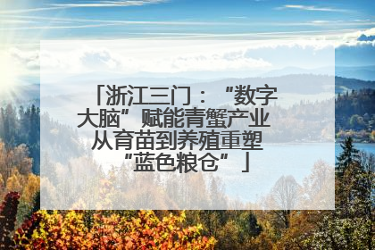 浙江三门：“数字大脑”赋能青蟹产业 从育苗到养殖重塑“蓝色粮仓”