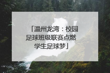 温州龙湾：校园足球班级联赛点燃学生足球梦