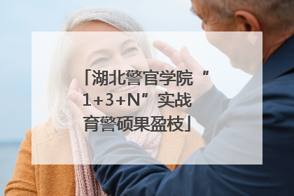 湖北警官学院“1+3+N”实战育警硕果盈枝