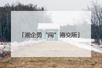 湘企勇“闯”港交所