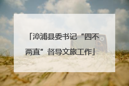 漳浦县委书记“四不两直”督导文旅工作