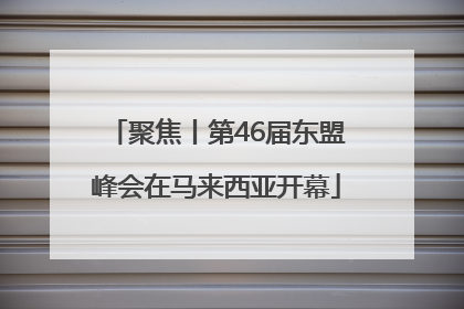 聚焦丨第46届东盟峰会在马来西亚开幕