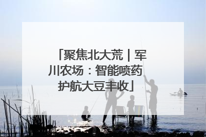 聚焦北大荒｜军川农场：智能喷药护航大豆丰收