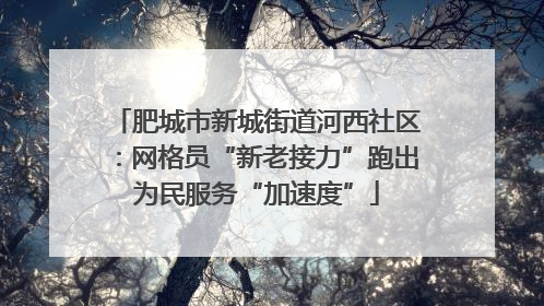 肥城市新城街道河西社区：网格员“新老接力”跑出为民服务“加速度”