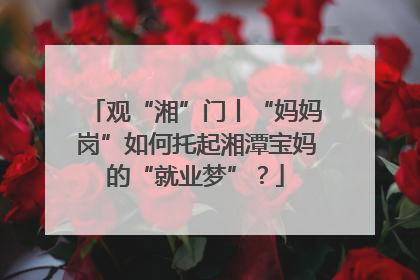 观“湘”门丨“妈妈岗”如何托起湘潭宝妈的“就业梦”？