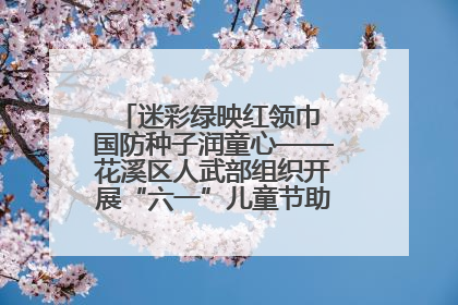 迷彩绿映红领巾 国防种子润童心——花溪区人武部组织开展“六一”儿童节助学兴教活动