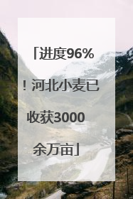 进度96%！河北小麦已收获3000余万亩