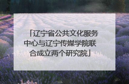 辽宁省公共文化服务中心与辽宁传媒学院联合成立两个研究院