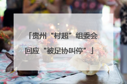 贵州“村超”组委会回应“被足协叫停”