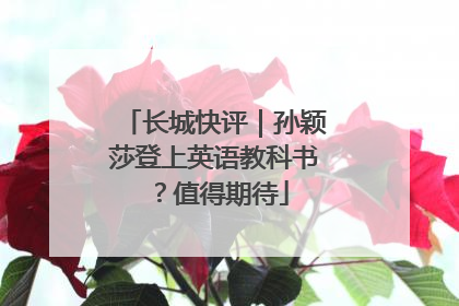 长城快评｜孙颖莎登上英语教科书？值得期待