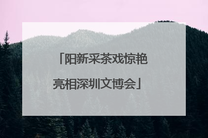 阳新采茶戏惊艳亮相深圳文博会