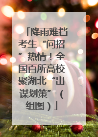 降雨难挡考生“问招”热情！全国百所高校聚湖北“出谋划策”（组图）
