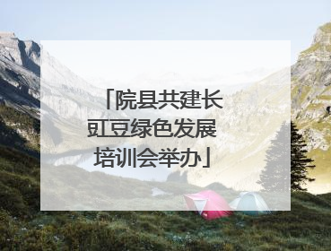 院县共建长豇豆绿色发展培训会举办