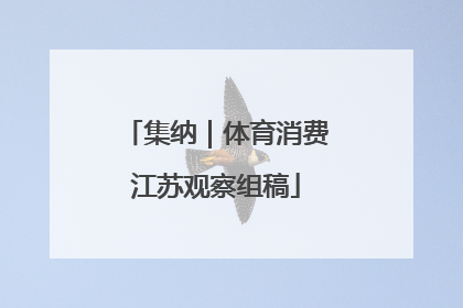 集纳｜体育消费江苏观察组稿
