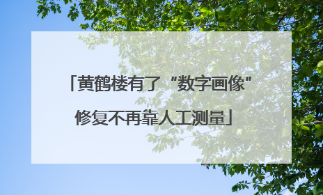 黄鹤楼有了“数字画像” 修复不再靠人工测量