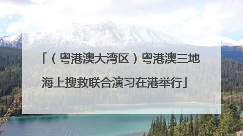 （粤港澳大湾区）粤港澳三地海上搜救联合演习在港举行