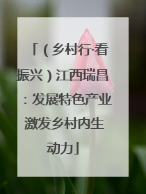 （乡村行·看振兴）江西瑞昌：发展特色产业 激发乡村内生动力