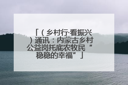 （乡村行·看振兴）通讯：内蒙古乡村公益岗托底农牧民“稳稳的幸福”