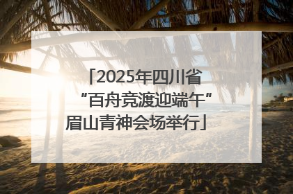 2025年四川省“百舟竞渡迎端午”眉山青神会场举行