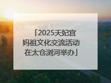 2025天妃宫妈祖文化交流活动在太仓浏河举办