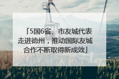 5国6省、市友城代表走进德州，推动国际友城合作不断取得新成效