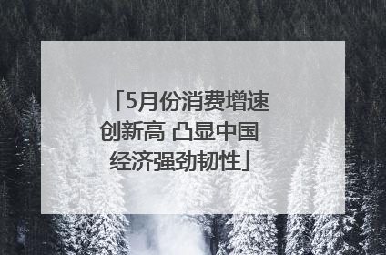 5月份消费增速创新高 凸显中国经济强劲韧性